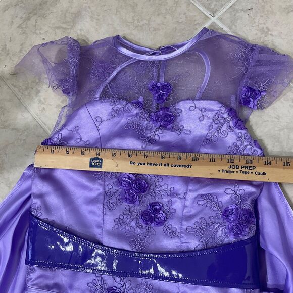 Disney Chasing Fireflies Descendents Mal Dress Girls Size 10 Halloween Costume - Picture 7 of 9